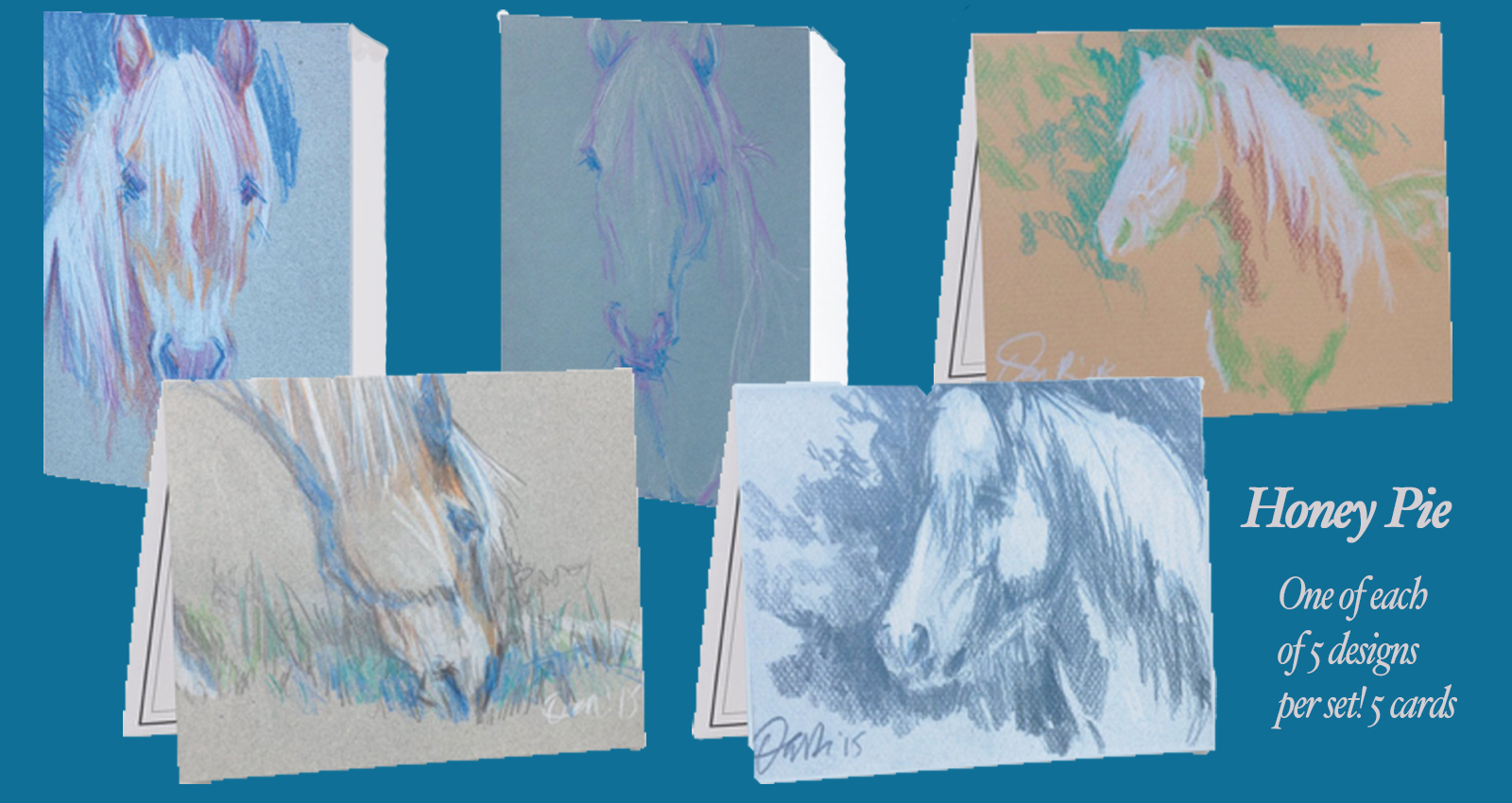 Honey Pie <br> Note Card Collection <br> 5-Pack